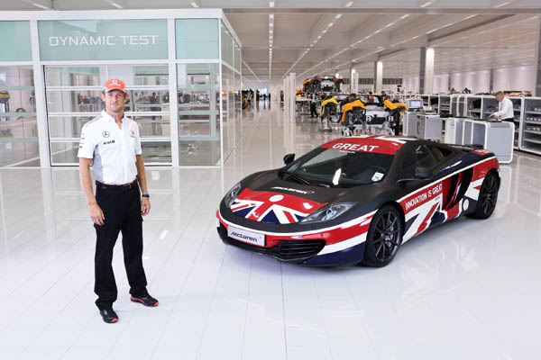 GREAT McLaren 12C launched by Jenson Button to help support, promote and inspire British innovation. Now there's a supercar with a proper job specification.....